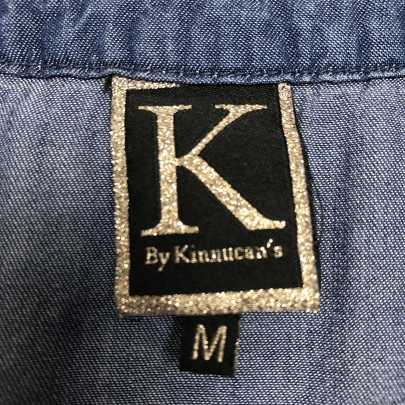 K by Kinnucan’s | Chambray Sleeveless Blouse - Picture 4 of 5